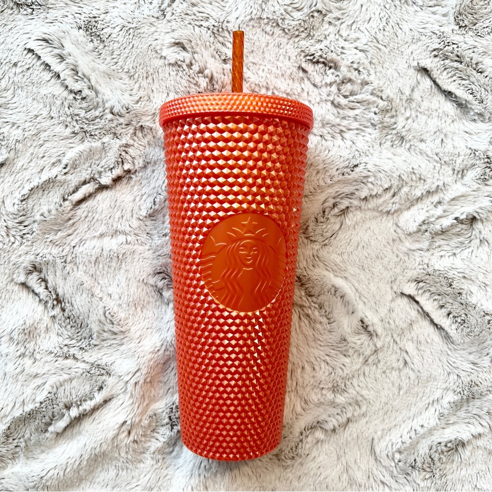🚫SOLD🚫 Starbucks Fall 2022 Orange Studded Tumbler